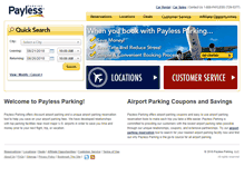 Tablet Screenshot of paylessparking.com